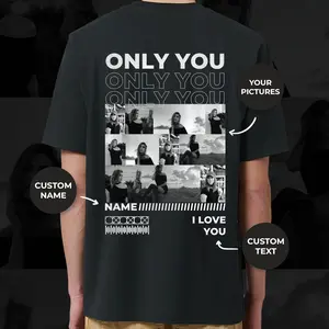Custom Only You T-Shirt, Only You Photo Shirt, Girlfriend Collage T-Shirt, Valentines Custom Photo Shirt, Boyfriend Shirt, Vintage Graphic 90s shirt