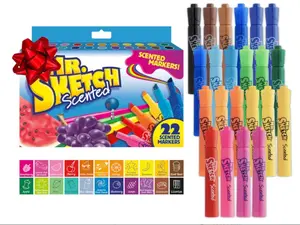 Mr. Sketch Scented Markers – 22 Count Assorted Colors with Chisel Tip – Fun & Creative Markers for Kids, Holiday Gift & Stocking Stuffer