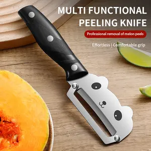 Home Peeler Knife Potato Scraper Kitchen Stainless Steel Fruit Knife Peel Shred Tool, Durable & Efficient Vegetable Prep Utensil Kitchen Shredder Kitchenware Kitchen Gadgets