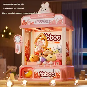 Cute Rabbit Claw Machine Party Gifts, Fun Prize Grabber Game with Plush and Balls for Home Party and Holiday Gifts