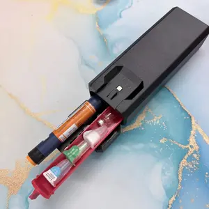 2 Slot Insulin Peptide Pen Travel Case, Modular Storage for Tips, Ice Packs
