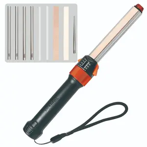 SHARPAL 210N TRANSFOROD 11-In-1 Adjustable Angle Knife Sharpener with Monocrystalline Diamond and Ceramic Rods, Tapered Rod & Leather Strops for Straight & Serrated Edges