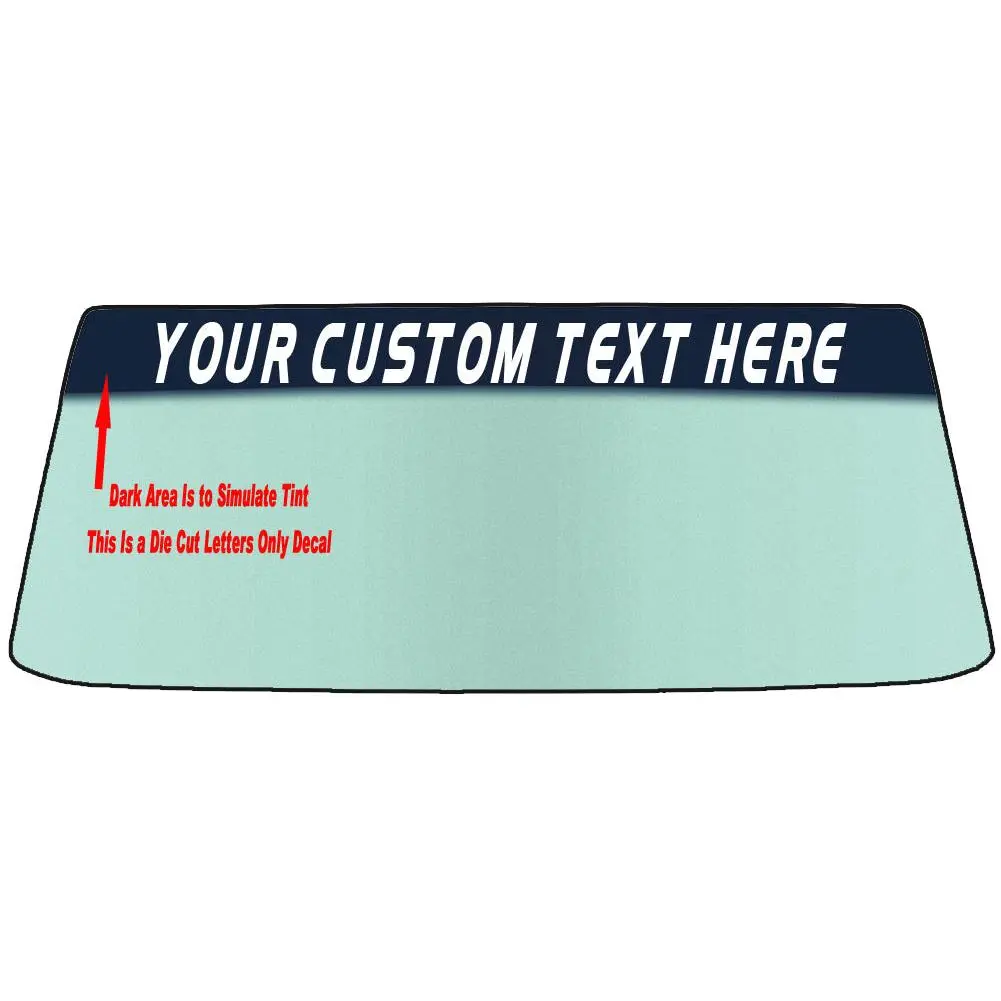 Your Own Custom 36 Inch Windshield Banner Sticker Decal Your Own Custom 36 Inch Windshield Banner Sticker Decal