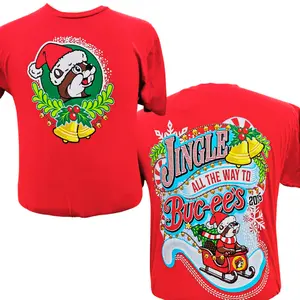 Buc-ee's 2025 Christmas Shirt Jingle All the Way to Buc-ee's Limited Edition Unisex Graphic T-Shirt Soft Comfy Festive Design for All Seasons