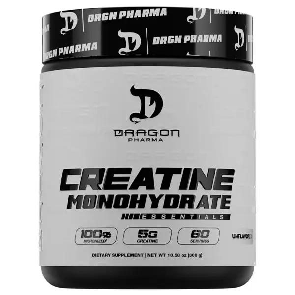 VIRAL 2026!!! DRAGON PHARMA Creatine Monohydrate, Aid Muscle Recovery, Post-Workout Supplement, Antioxidant Support (60 Servings, Unflavored)
