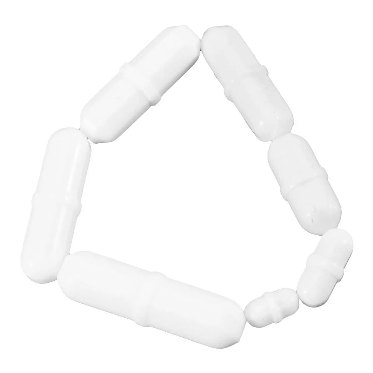 7-Piece Varied Sizes PTFE Magnetic Stir Bars Set, Type-B Mixing Aid for Lab Use (Stirrer Mixer Stir Plate Compatible)