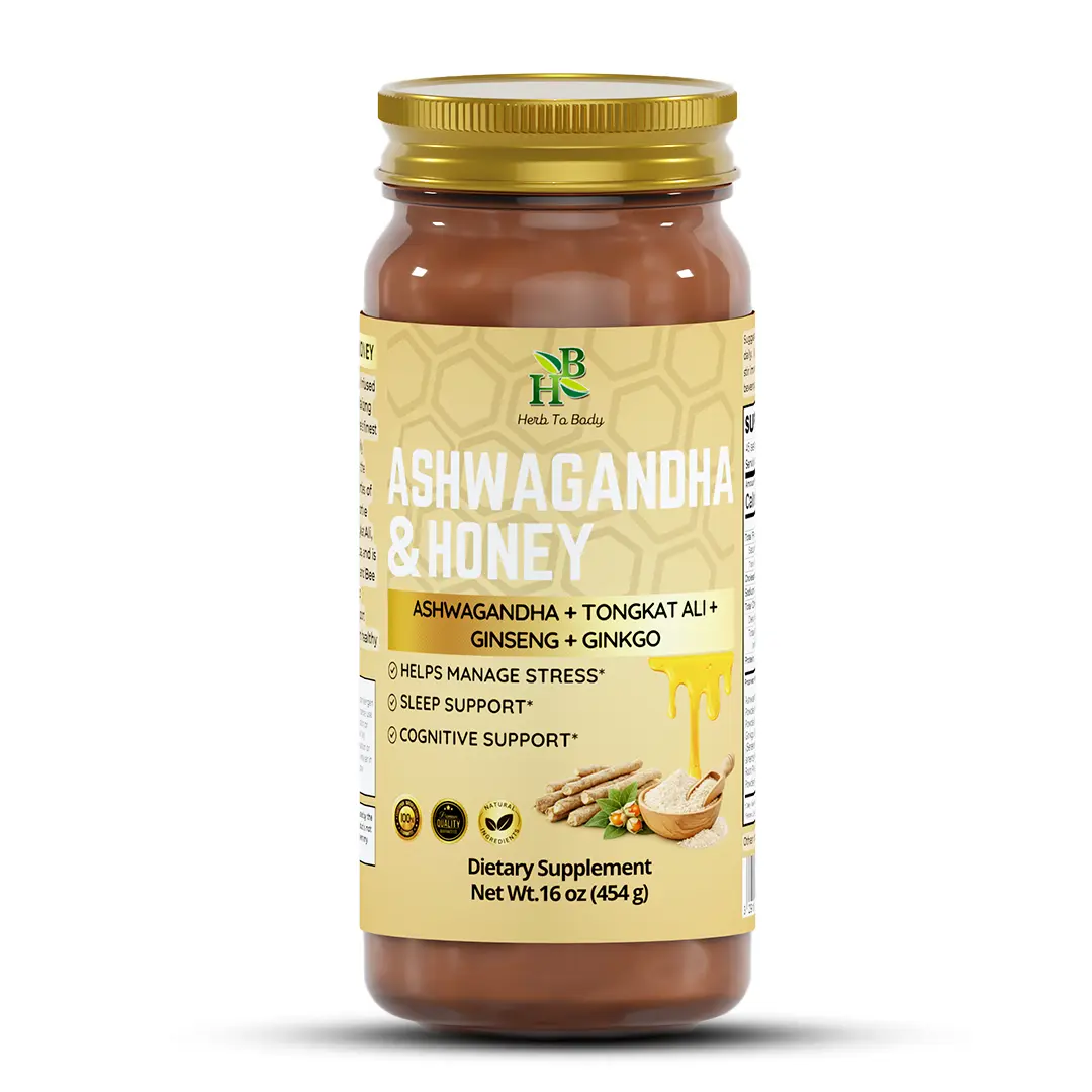 Ashwagandha Honey Blend – 16 oz (454 g) | Herb To Body