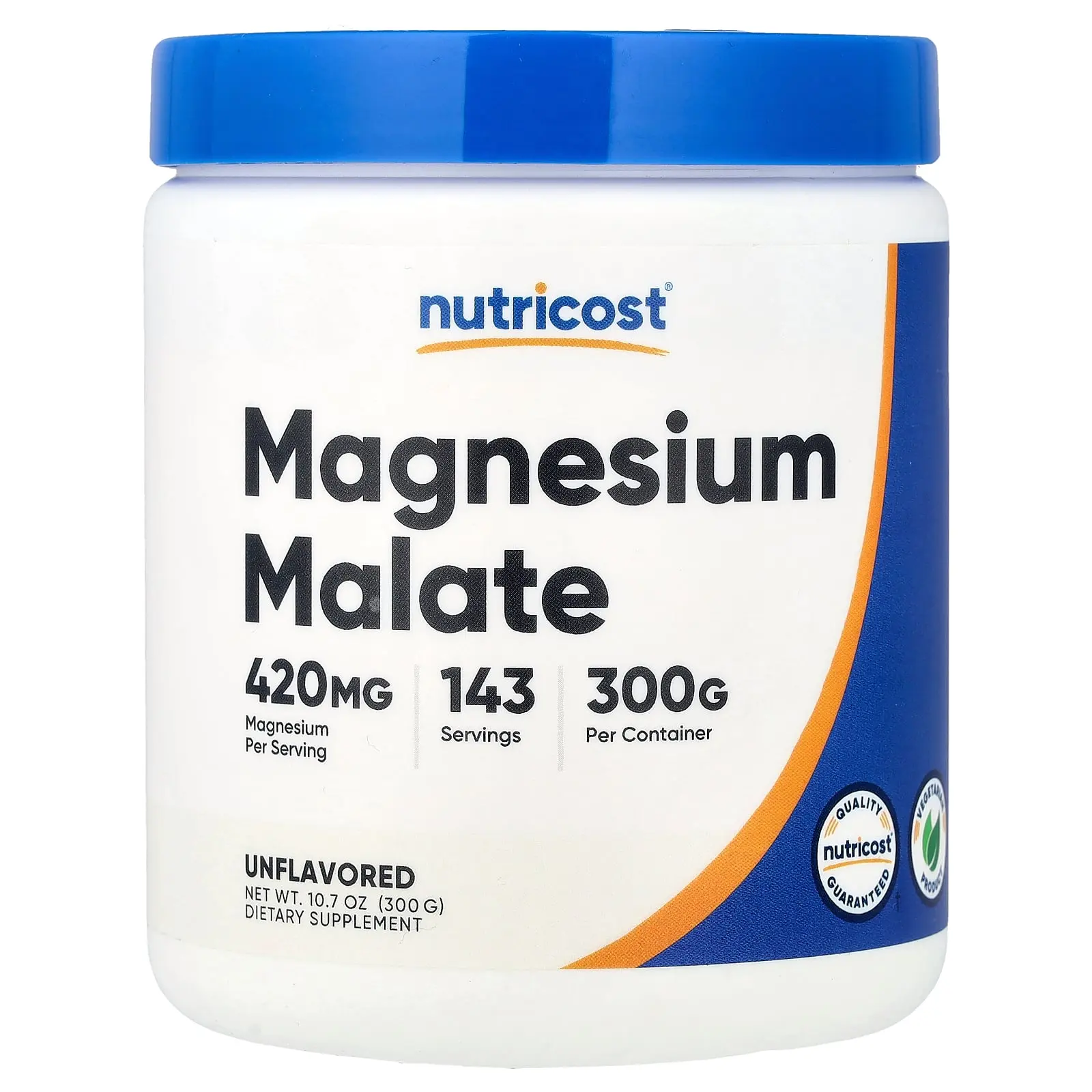 Nutricost Magnesium Malate, Unflavored, 10.7 oz (300 g) Nutricost Magnesium Malate, Unflavored, 10.7 oz (300 g)