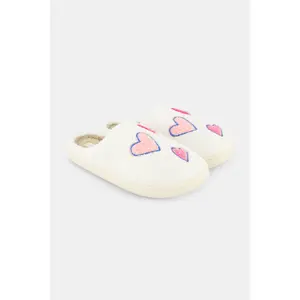 Hearts Fuzzy Slippers