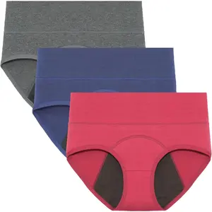 Period Underwear for Women Heavy Flow High Absorbency Panties High Waisted Menstrual Leakproof Postpartum Briefs