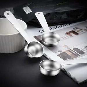 Creative Stainless Steel Coffee Spoon, Mini Spice Scoop, Baking Home Seasoning Spoon, Measuring Spoon with Graduations