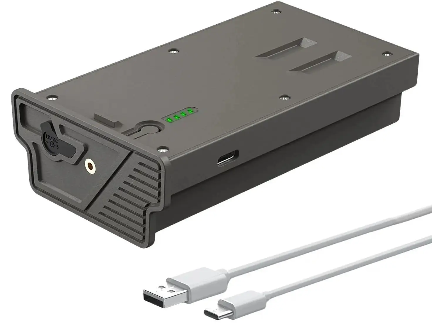 Rechargeable Lipo Lithium Battery Pack 6000mAh for Trail Camera Reveal X Gen 3.0, 2.0, X Pro 3.0, Pro, SK, XB, X - Upgraded LED Meter & Solar Charging with USB Cable
