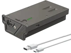 Rechargeable Lipo Lithium Battery Pack 6000mAh for Trail Camera Reveal X Gen 3.0, 2.0, X Pro 3.0, Pro, SK, XB, X - Upgraded LED Meter & Solar Charging with USB Cable