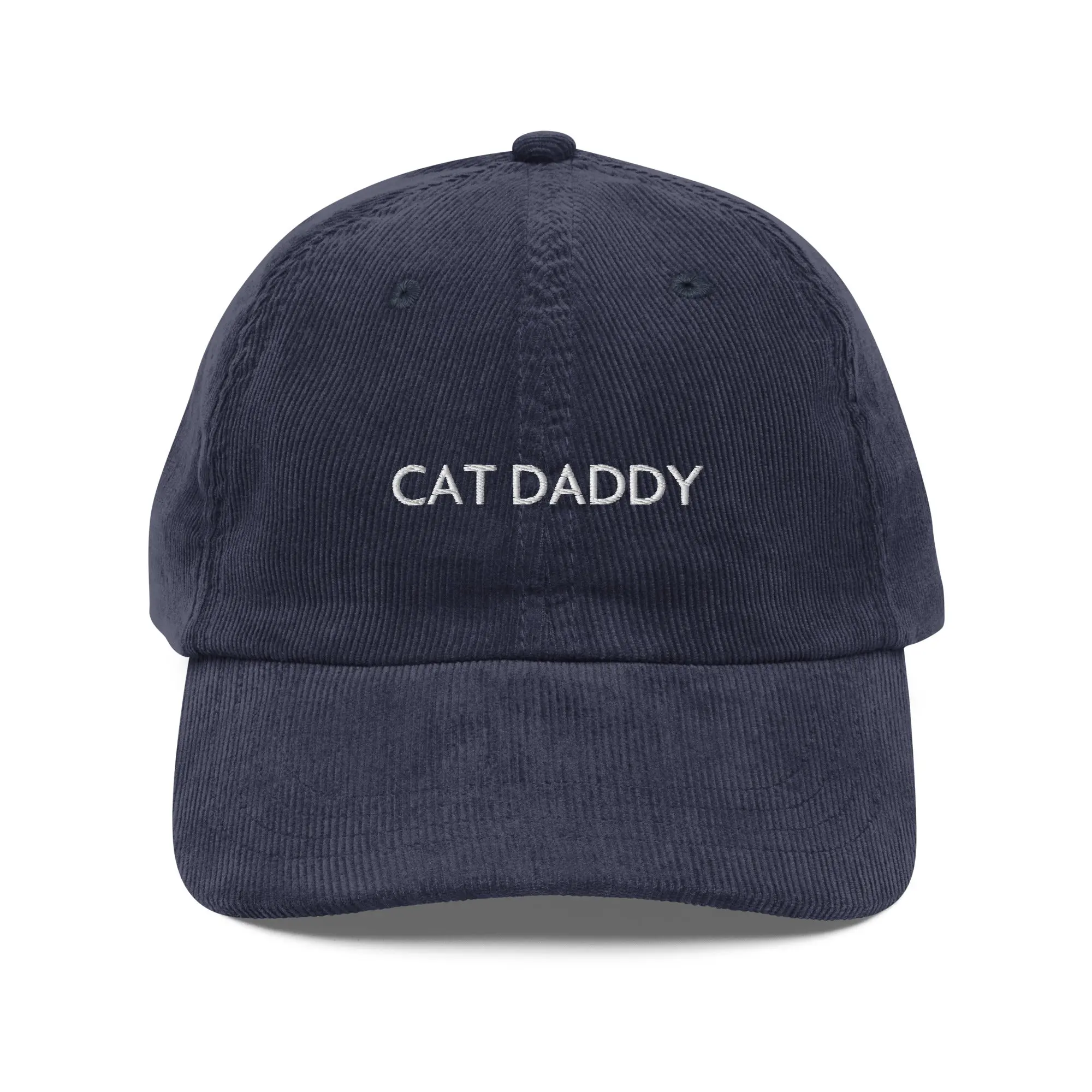 "Cat Daddy" corduroy cap