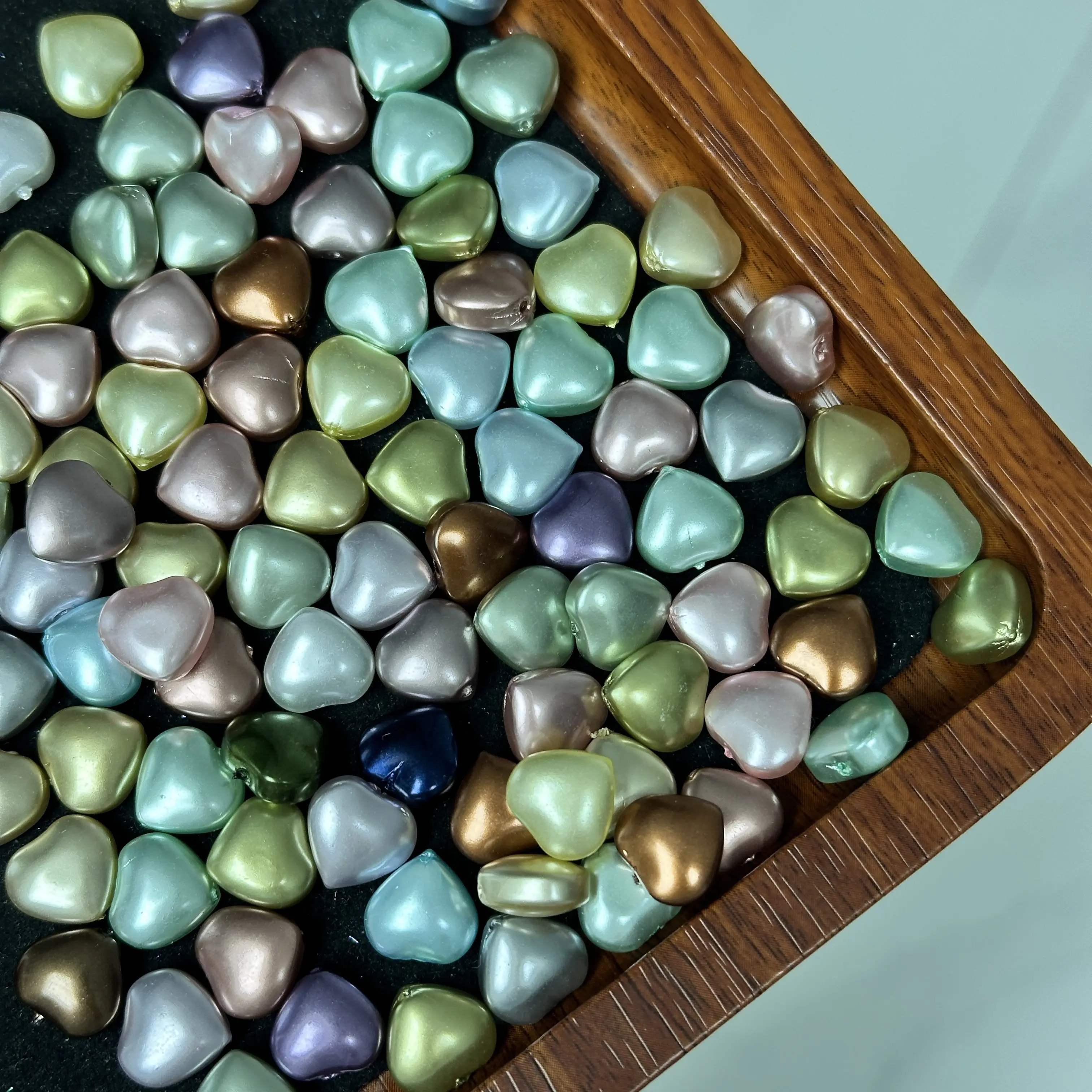 [M19]Mix Heart Glass Bead 30ml
