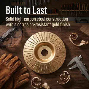 Wood Grinding Disc for Angle Grinder, Wood Carving & Sanding Wheel, Polishing Grinding Attachment for Woodworking Shaping & Rust Removal