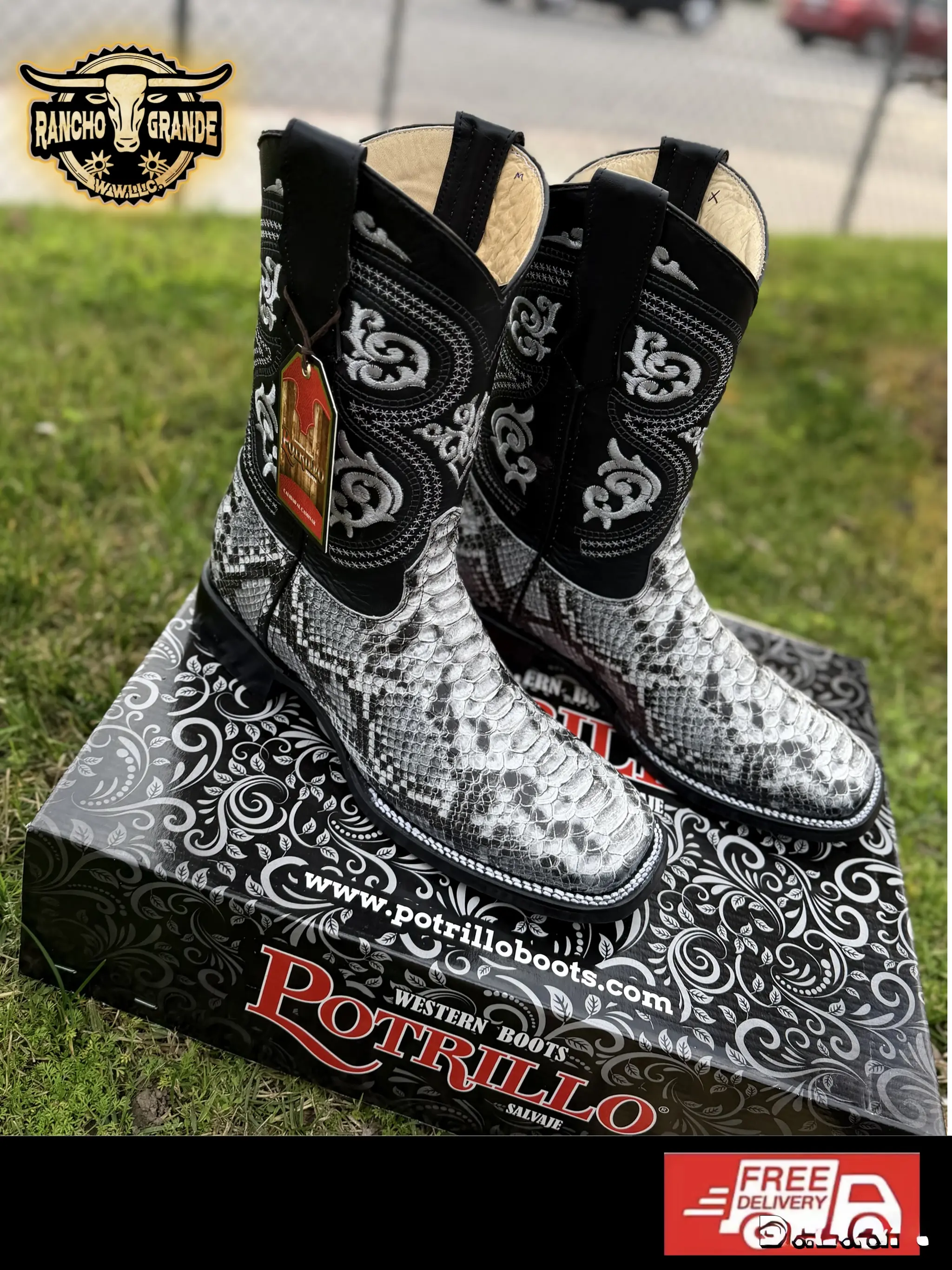 Botas para Hombre Punta Cuadrada  / Square Toe Men's Boots