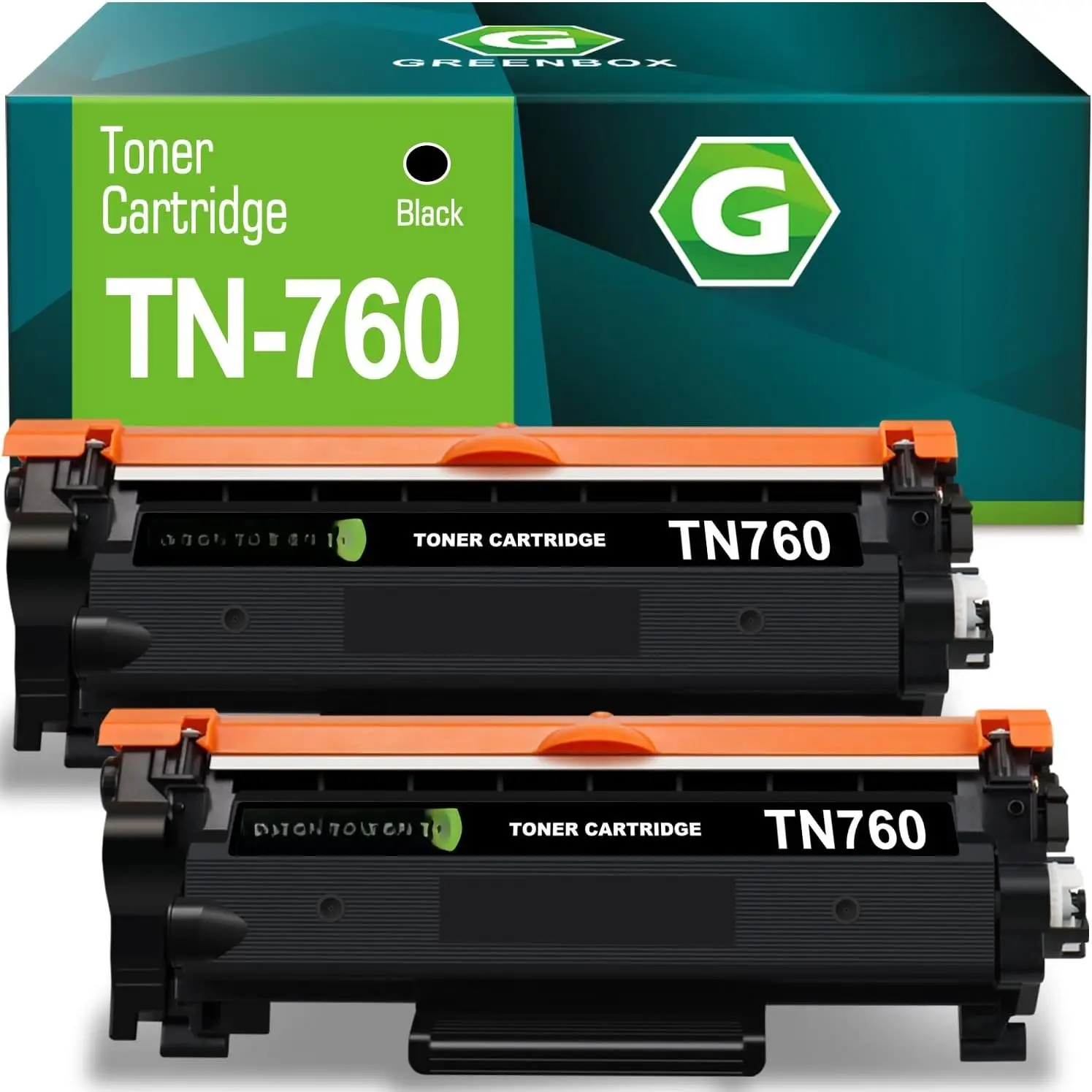 TN760 Black Toner Cartridges High Yield  for  TN760 TN-760 TN730 TN-730 Toner for HL-L2350DW L2395DW L2390DW L2370DW DCP-L2550DW MFC-L2750DW L2710DW L2717DW Printer, 2 Pack