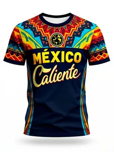 Teenage Mexican Football Jersey, Tribal Design, Spanish Phrases, Comfortable Training Wear, Perfect for Soccer Enthusiasts