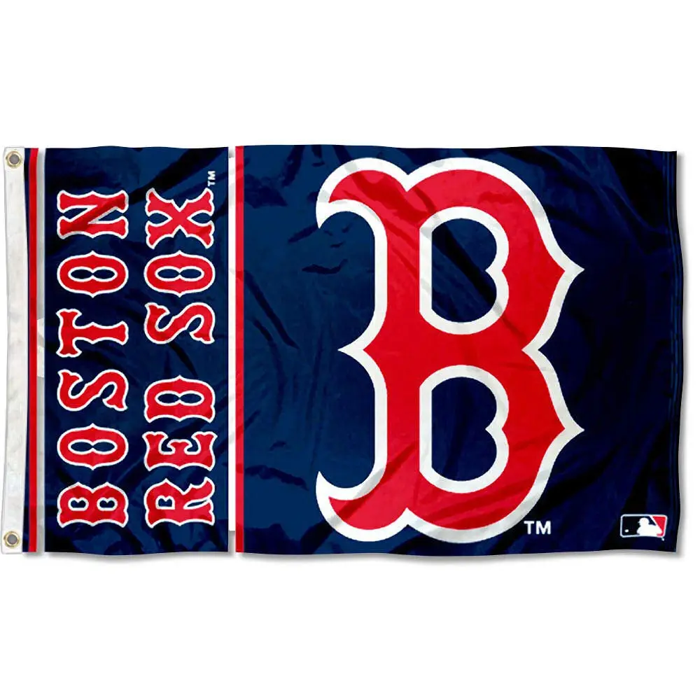 MLB Boston Red Sox 3x5 Ft Lightweight Polyester Print Flag - Outdoor Bunting Flags, Indoor-Outdoor Sports Collectible Decoration for Fan Cave, Tailgating, Bunting Flags Outdoor