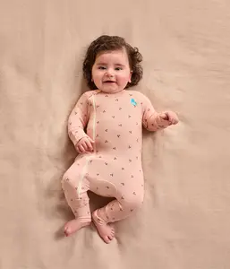 Romper Snug Fit Viscose from Bamboo Blush Cherries