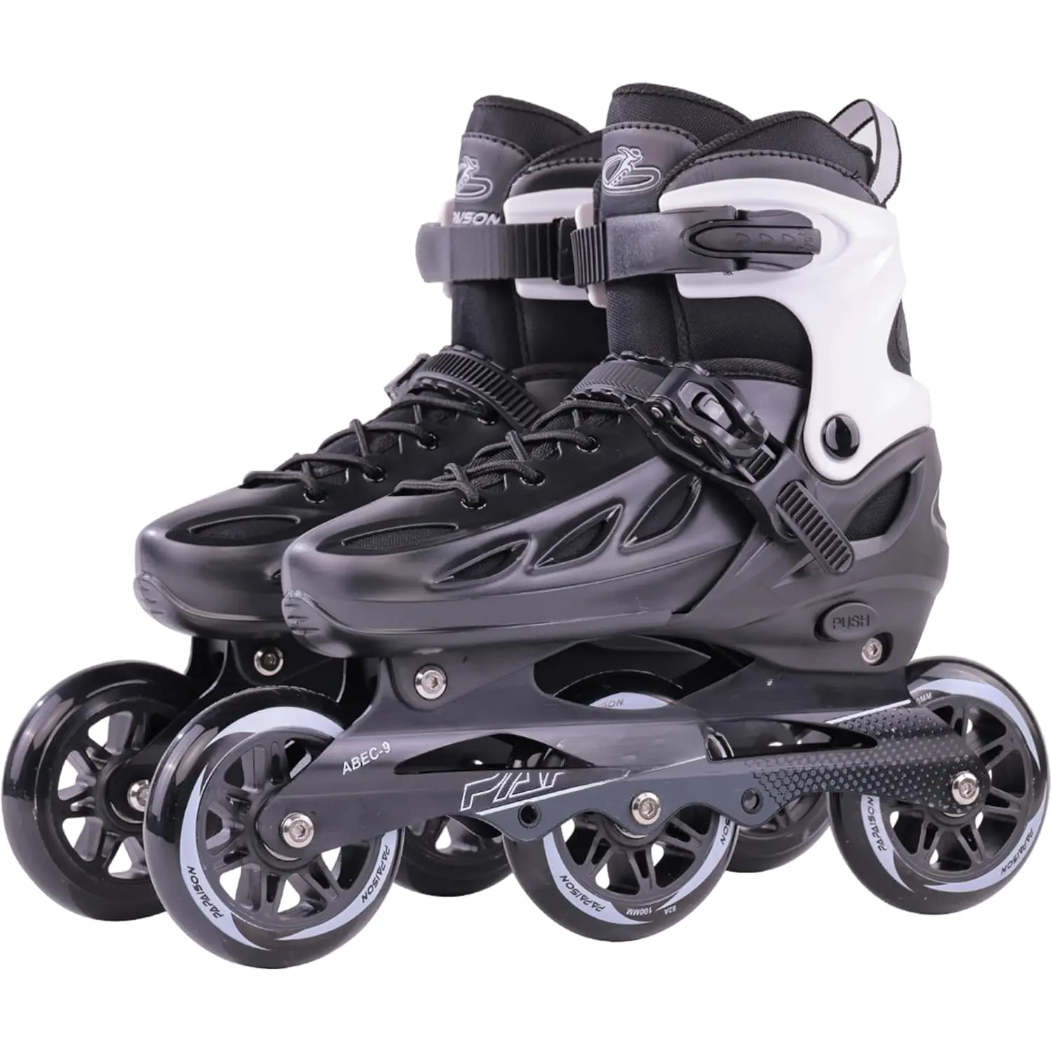 Adult Adjustable Inline Skates for Men Women with 3 100mm Wheels, Outdoor  Female Male Fitness Speed Racing Skates, Roller Skates for Teens
