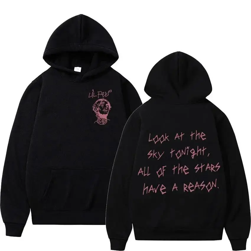 Lil Peep Rapper Graphic Hoodie & T-Shirt, Unisex Rap Music Sweatshirt, Trendy Long Sleeve Pullover, Casual Tops Gift for Men Women