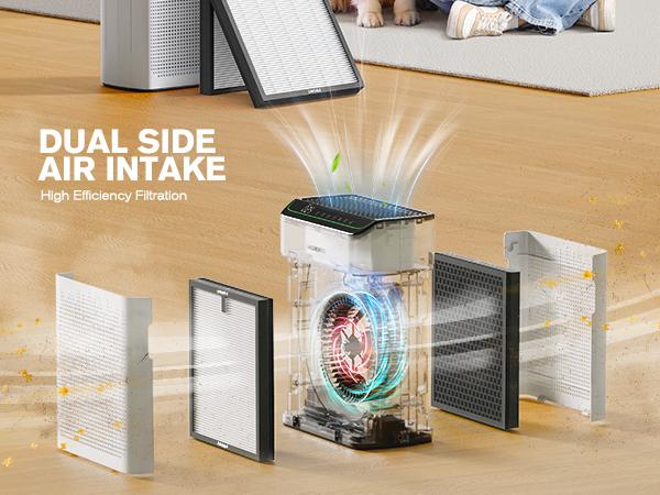 MORENTO Genuine Air Purifier Replacement Filter, True HEPA Filter Compatible with MR5866 for 99.97% Air Pollutants, Odor and Smoke, Enhanced Version Light Grey 2 Pack MORENTO Genuine Air Purifier Replacement Filter, True HEPA Filter Compatible with MR5866 for 99.97% Air Pollutants, Odor and Smoke, Enhanced Version Light Grey 2 Pack