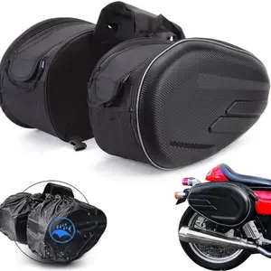 Universal Motorcycle Waterproof Helmet Travel Bag, Saddlebag with Side Storage Pouch, Motorbike Riding Backpack, Motorcycle Accessories, Motorcycle Helmet Top Box, Ca Prop 65 Compliant