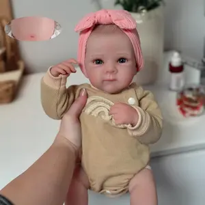 GUESSBELLY 19 Inch 48 CM Full Vinyl Body Reborn Girl Baby Doll Toy For Kids Handmade Fashion Birthday Gift For Child Bath Toy