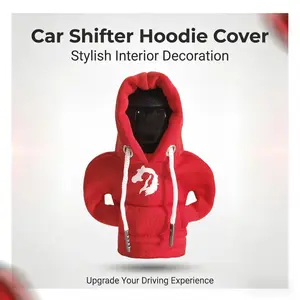 Universal Car Gear Shift Cover, Horse Head Long Hair Girl Print, Interior Decoration, Small Sweatshirt, Automotive Accessories