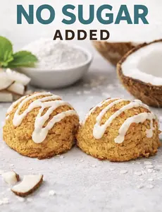 No Sugar Added Double Chucheria Cocada Hecha Sin azúcar en casa Traditional Mexican Recipe Coconut Macaroon Baking Flour