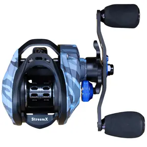 Reaction Tackle Baitcasting Fishing Reel- StreamX Edition- 7.5:1 gear ratio