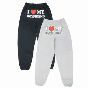I Love My Boyfriend Sweatpants | Original Seller Heart My Boyfriend Valentine’s Day Gift
