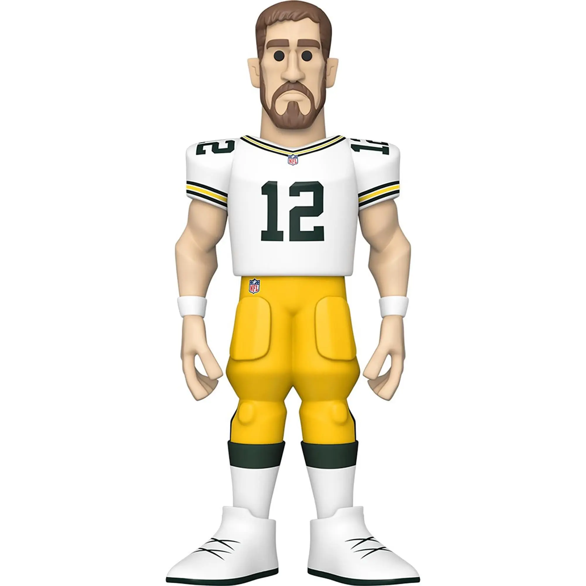 Green Bay Packers NFL Licensed Football Action Figure - 12 in Funko Gold Vinyl, Aaron Rodgers Limited Chase, Adult Collectibles, Choking Hazard Small Parts, Football Action Figures, Licensed Product