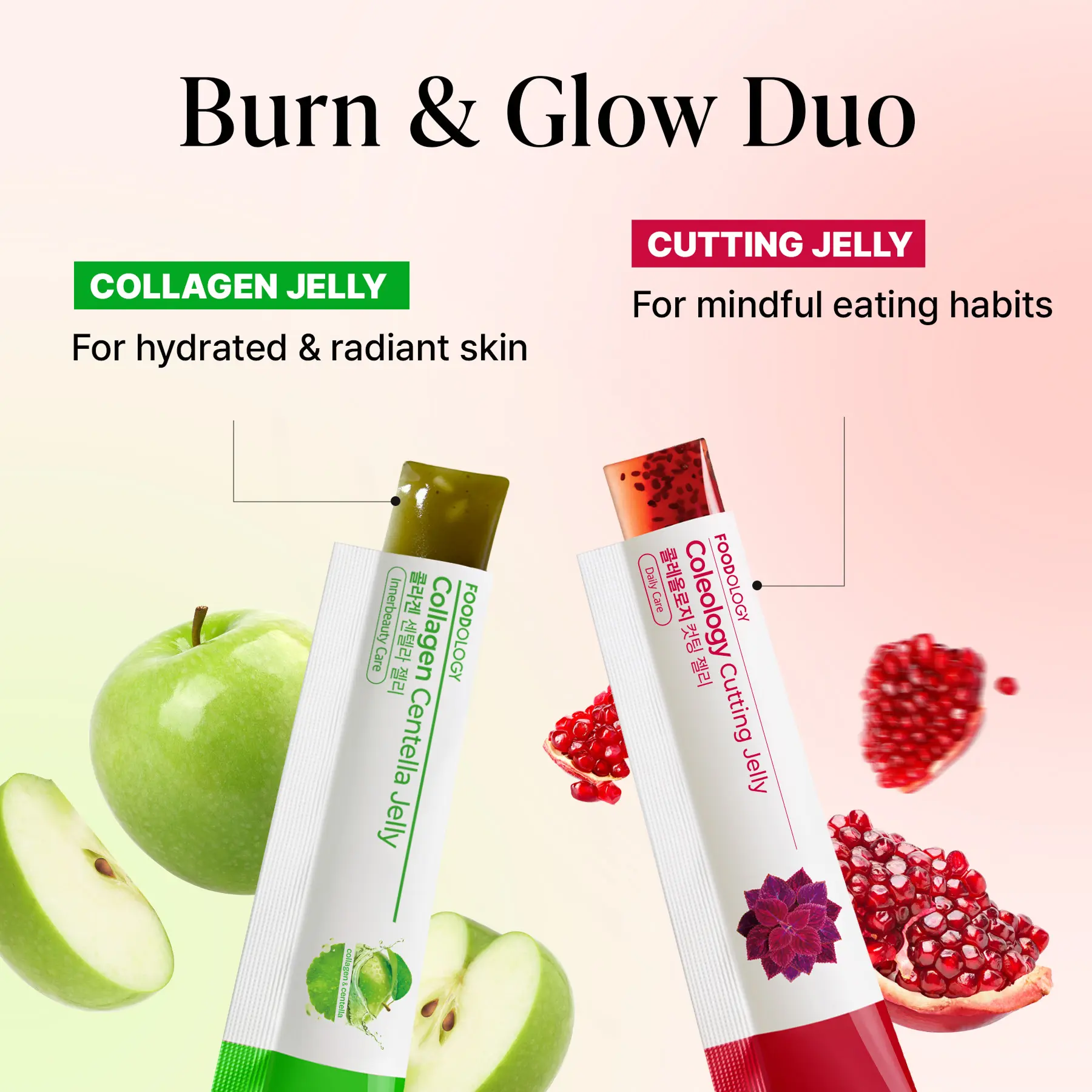 FOODOLOGY] Cutting & Collagen Jelly Set, Supports Carbohydrate