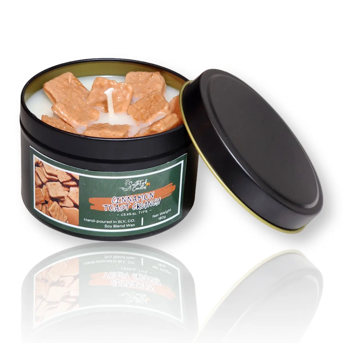 Cinnamon Toast Crunch (Cereal Type) Scented Candle in 8oz tin with 180g of wax