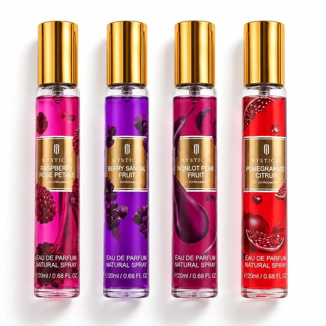 MYSTICAL Pheromone Attraction Women's Perfume Set - 4-Piece Premium Long Lasting EDP Spray Kit (0.68 Fl Oz x 4), Long Lasting Perfumes, Smelling Good, Retail Packaged Gift Box with Decorative Bottles