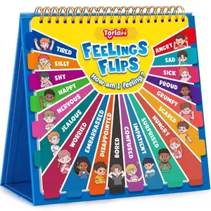 Children Emotion Book Calm Corner Supplies Social Emotional Flip Book Mood Chart, Kids Emotion Learning Set, Prechool Toy, Learning Materials, Visual Learning Tools, School Supplies