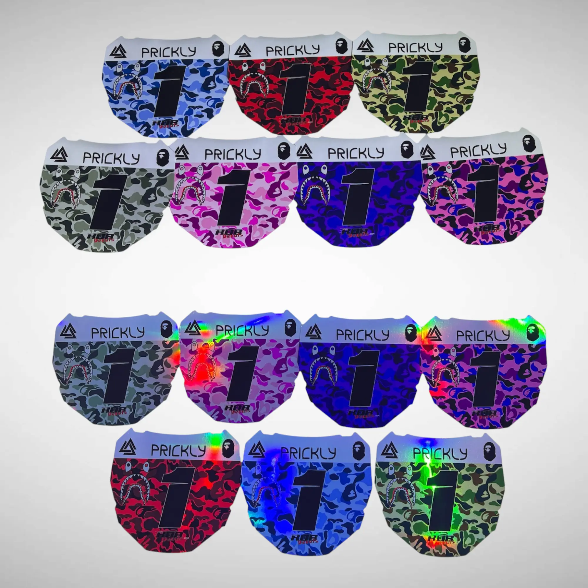 ODI Plate Decals — Designer Camo
