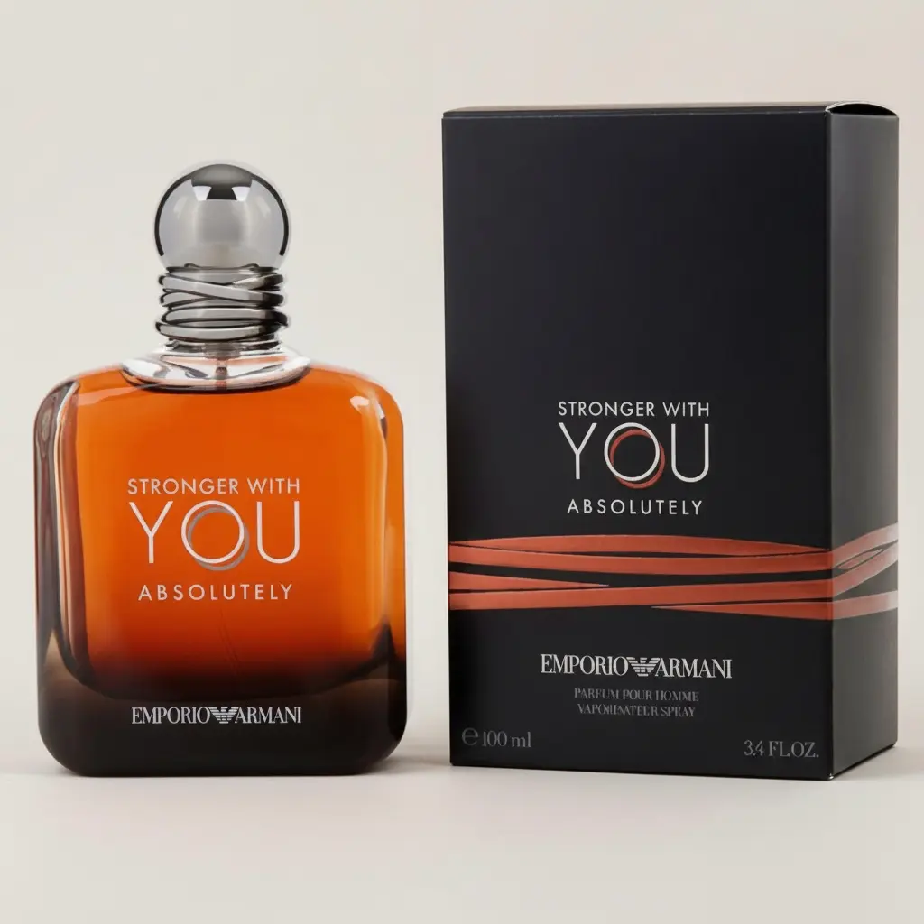 Giorgio Armani Stronger with You Absolutely Eau de Parfum (EDP) for Men with Rum, Vanilla & Chestnut Notes, 100ml Cologne