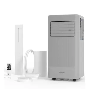 Garvee 8000BTUs - Portable air conditioner with remote control, max 350 square feet. Portable AC unit with 48 dB noise level, dehumidifier, fan, sleep mode, 24-hour timer, and kit
