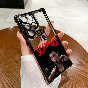 Classic Movie Scarface Phone Case for Samsung Galaxy S25, S24, S23, S22 FE Ultra Plus 4G/5G - Shockproof Transparent Soft Back Cover