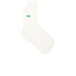 adidas Originals x Sporty & Rich Socks in Off White