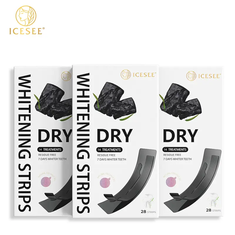 ICESEE 3pcs Bamboo Charcoal Whitening Strips - Dentist-Level Brightness, Gentle for Sensitive Teeth, 14 Days for Dazzling Smile, Easy to Use#summerwins #dealsforyoudays