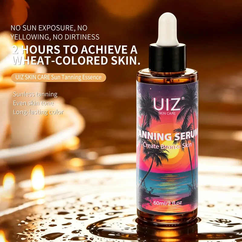 YOUNG SECRET Sunless Tanning Serum with Dropper - 2H Fast Bronzing Self Tanner, Natural Wheat Bronze Tone, Hydrating, Non-Streaky, Long-Lasting, Smooth Body Care Essence for Face & Body, 60ml, Discoloration-Correcting, Waterproof, Bottle+Box Gift Option