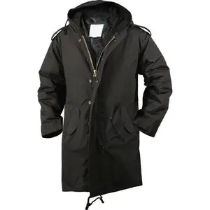 Black Military Cold Weather M-51 Fishtail Parka Jacket