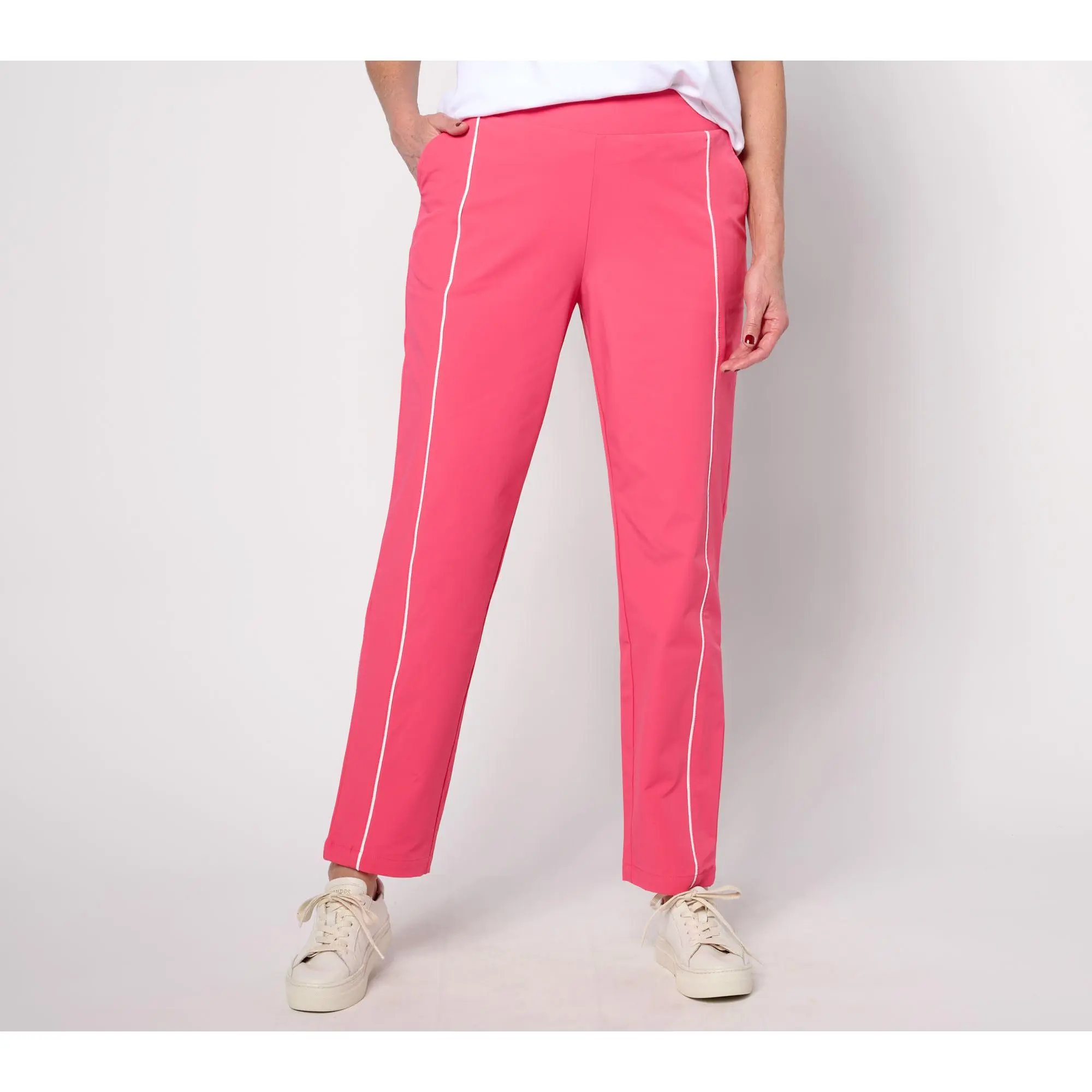Isaac Mizrahi Live! Tall Clubhouse Stretch Tech Woven Pants
