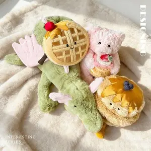 Kawaii Dessert Plushies and Pastel Dragon Mochi Cushion