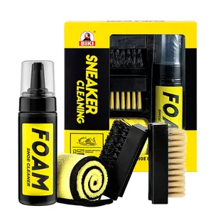 Shoe Cleaner Kit, Shoe Brush & Shoe Cleaning Mousse & Towel, Professional Sneaker Cleaning Kit, Shoe Care & Maintenance Kit for Footwear, Suede, Boot, Canvas, PU, Fabric